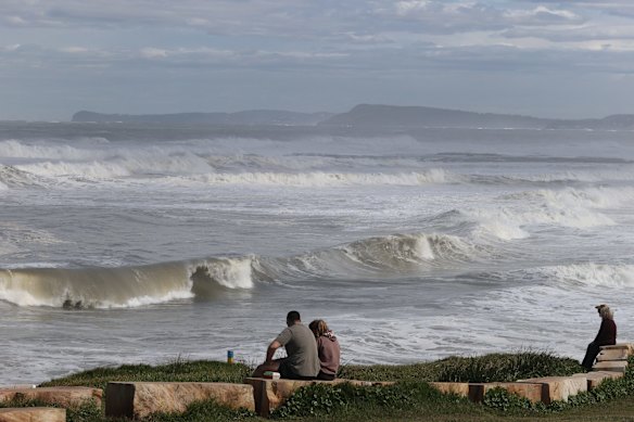 Big surf at Soldiers Beach on the NSW Central Coast.