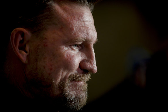 Nathan Buckley will have several offers from media organisations for the second half of the season. 