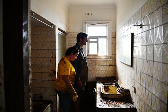 South Lismore residents Adam and Naomi McGowen lost everything in the flood.