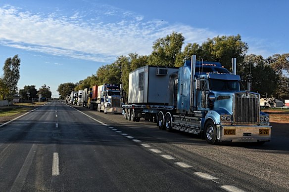 Infrastructure for the base established in Wilcannia, to provide care for the town due to a COVID outbreak.