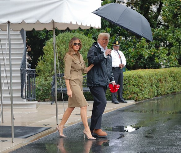 September: Melania Trump has been one of the most watched women in the world in 2017, finishing the year with mixed reviews on the fashion front. But she was harshly criticised when she was criticised for her choice of stilettos and a dress to survey the damage caused by Hurricane Harvey. 
