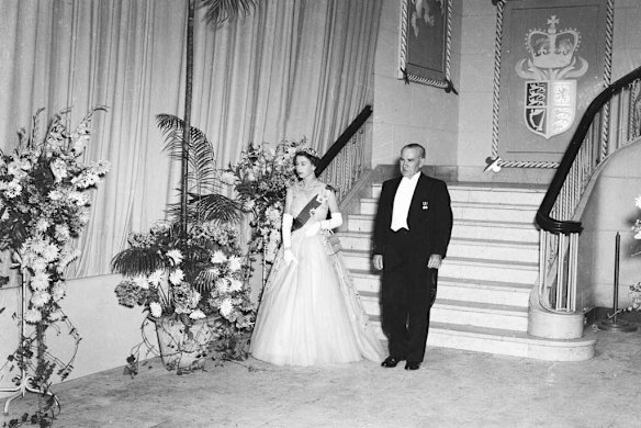 Queen Elizabeth II attends a function in Sydney.