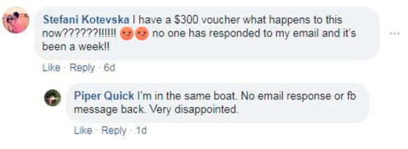 A Shoes of Prey customer takes to Facebook. 