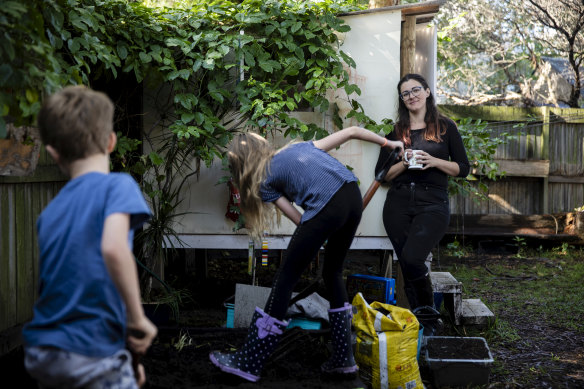 Single mother of two Ilina Lovely only receives about half her usual income on JobKeeper.