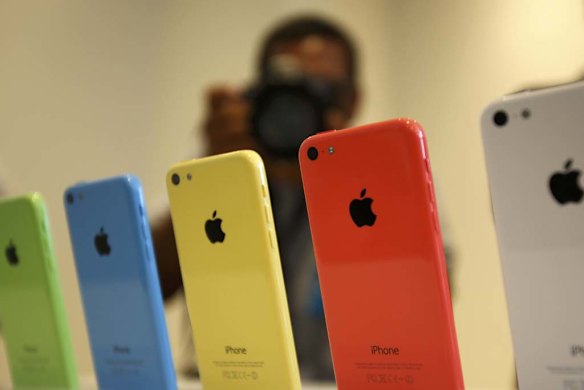 The iPhone 5C comesin green, blue, yellow, pink and white.