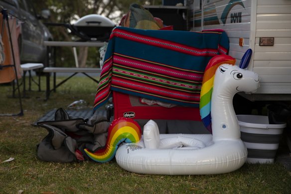 Foreshore Caravan Park. Mallacoota.