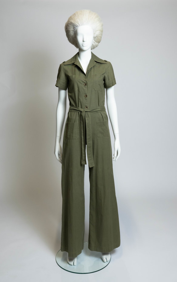 The jumpsuit on display at the Powerhouse Museum.