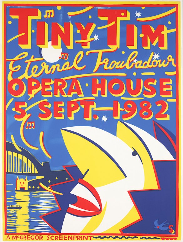 Tiny Tim, Eternal Troubadour (1982) by Martin Sharp.