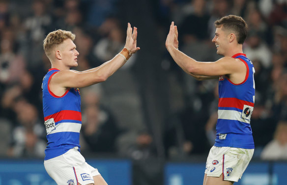 Adam Treloar and Josh Dunkley have found plenty of the ball this season, but the Bulldogs still have much work to do.