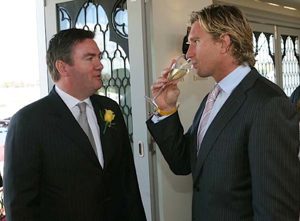 With Eddie Maguire at the 2007 Melbourne Cup.