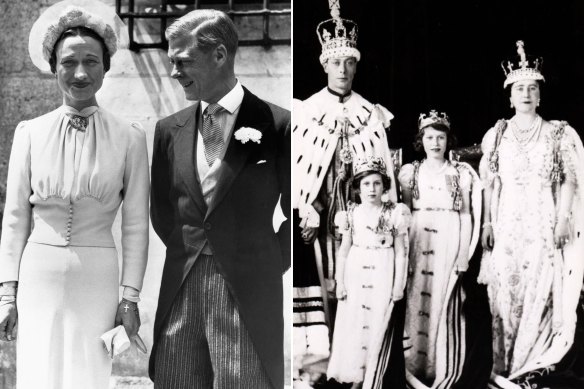 While King George VI, pictured right, was heralded for how he inspired ordinary people, the Duke of Windsor, left, was pilloried for spilling his heart in his memoir.