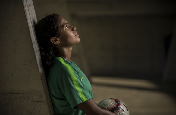 A star is born: Mary Fowler, 16, has been selected in the Matildas squad for next month's Women's World Cup in France.