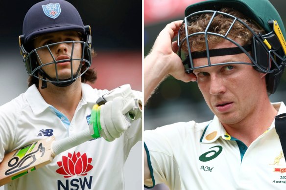 Former Australia captain Michael Clarke will back Sam Konstas (left) come Boxing Day, but says the national selectors make a mistake in axing Nathan McSweeney (right). 