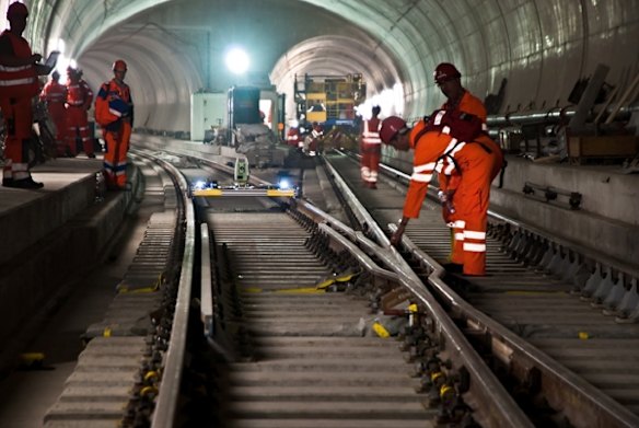 The Gotthard Base Tunnel, Switzerland.