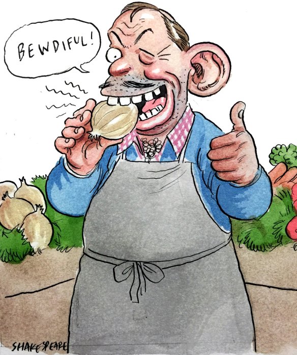 Tony Abbott and onion 