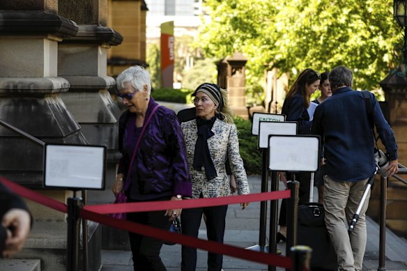 Blanche D'Alpuget arrives to the State Funeral for the Honourable Susan Maree Ryan AO.