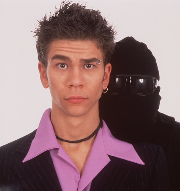 Lewis with the Enforcer, aka Angus Sampson.
