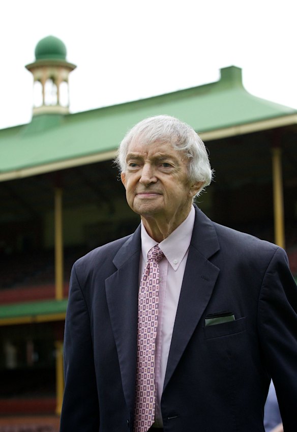 Richie Benaud, pictured at the SCG in 2014.