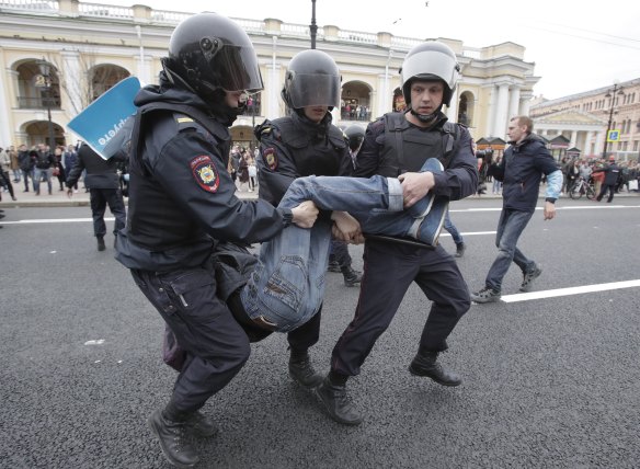 Thousands were detained by police. 