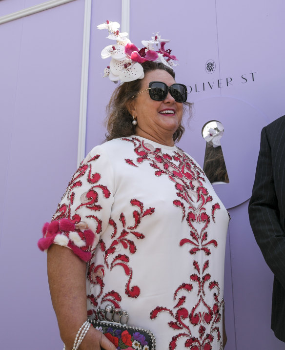 Australia's richest woman, Gina Rinehart, brought some boldness to the Birdcage.