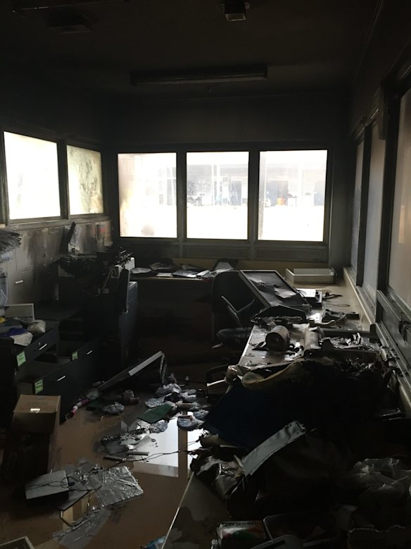 An image from Christmas Island detention centre released by Immigration Minister Peter Dutton's office.