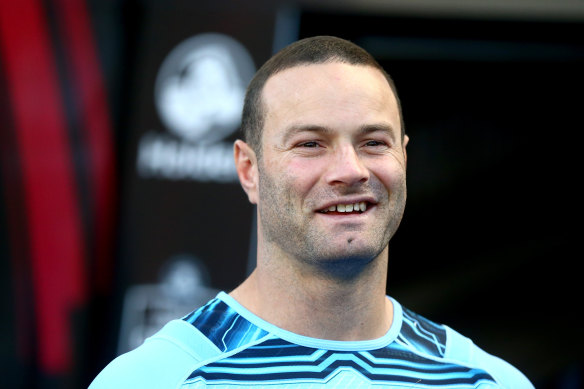 Leading from the front: Boyd Cordner is using his experience to lead the new-look Blues to victory.