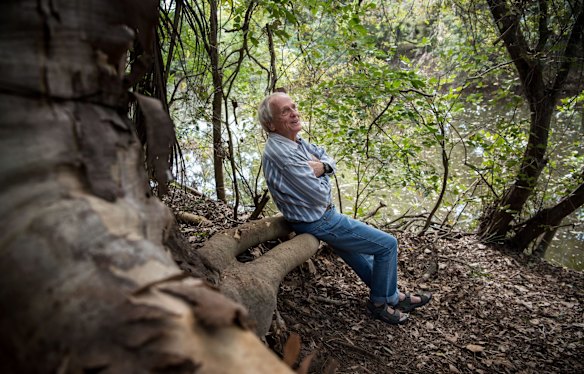 Dr. Charlie Veron at his favourite spot at home near Townsville. He is a prominent marine scientist known as the 'Godfather of Coral' having discovered about 20 percent of all coral species in the world.