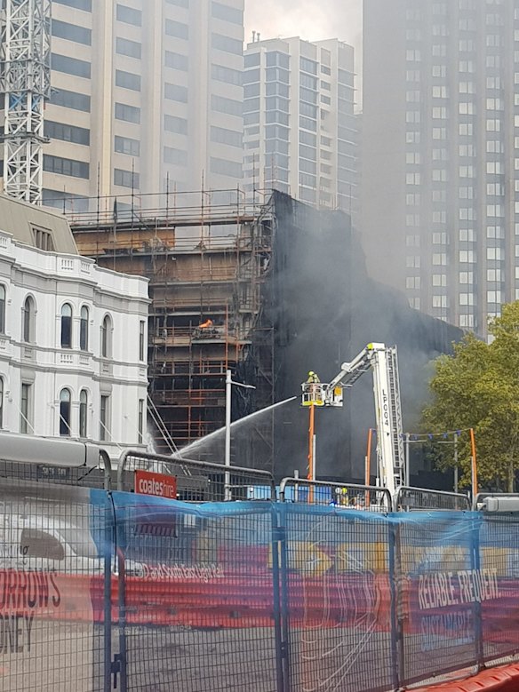 There were reports of a forklift on the site causing little explosions.