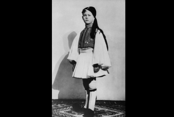 Pictured in 1930 as Prince Philip of Greece.