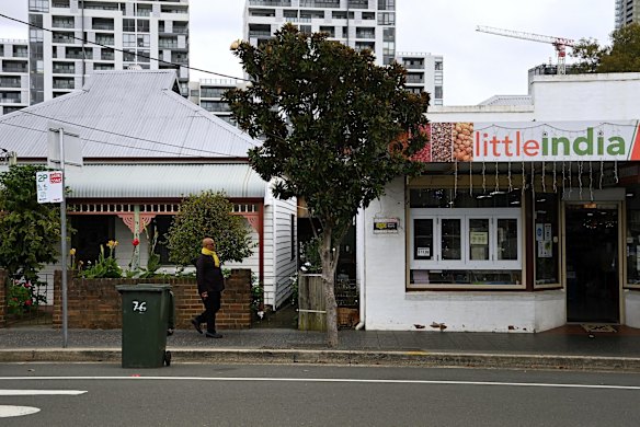 Thakur Harshadbhai takes a stroll.