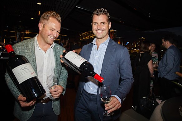 Nick Huebner and Ned O'Neil at The Penfolds Collection 2018 release.