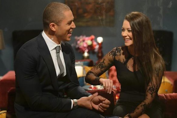 First-time chemistry: Blake with Lisa early in the show.