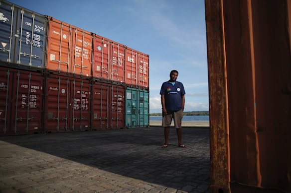 Santo Harbor Master Terry Ngwele.