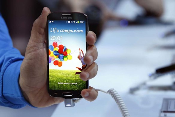 The Samsung Galaxy S4. 