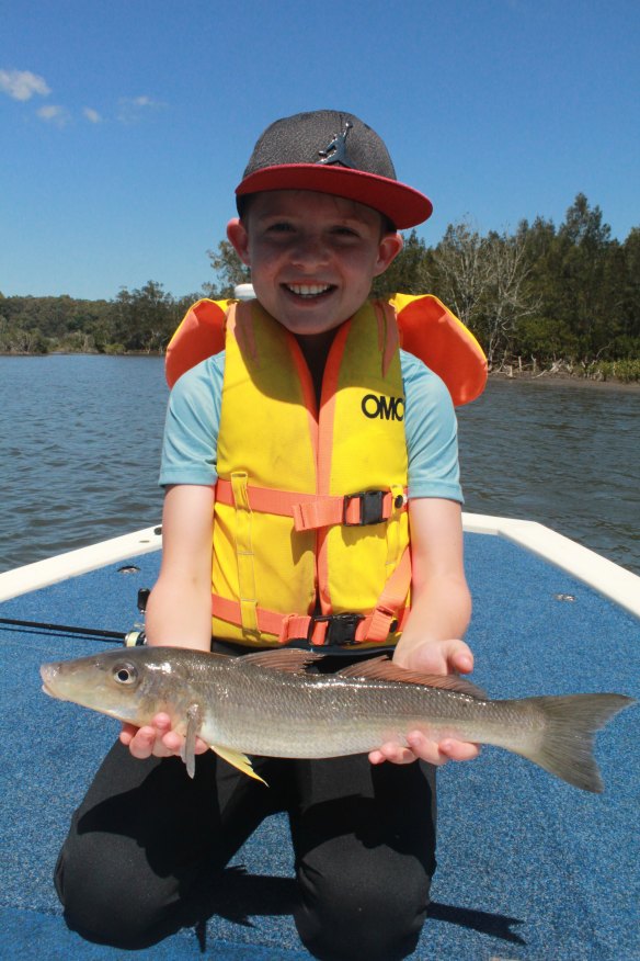 Big, fat, tasty whiting are taking surface lures at Tuross.