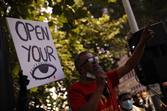 The black lives matter march in Sydney.