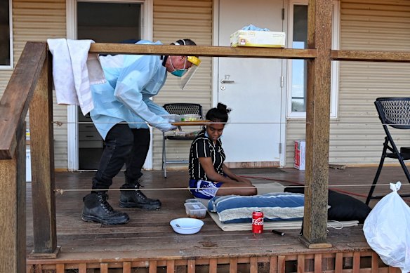 Wilcannia residents in isolation after testing COVID positive, or who are a close contact of someone who has.