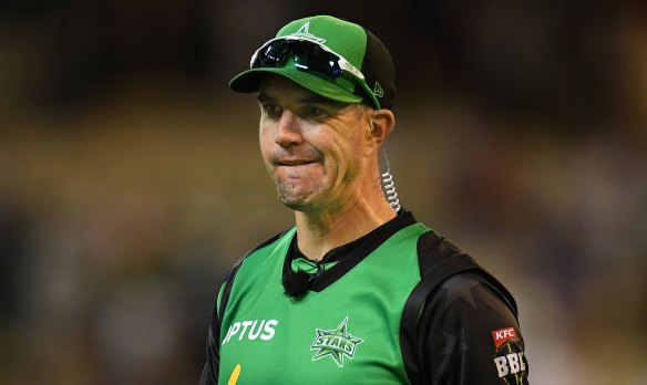 Back in the day: Even batting bruiser Kevin Pietersen could not drag the Stars to a BBL title.