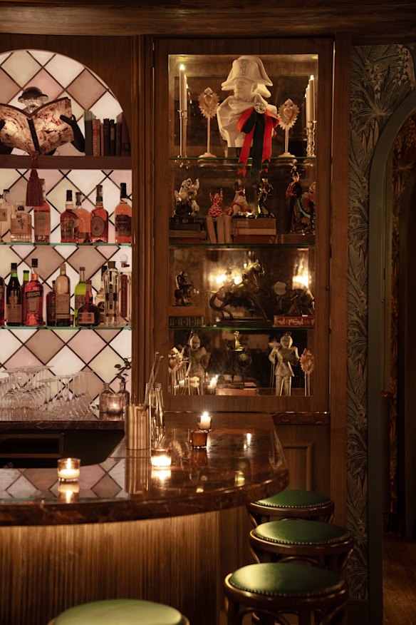 The interiors of New York bar Monsieur.
