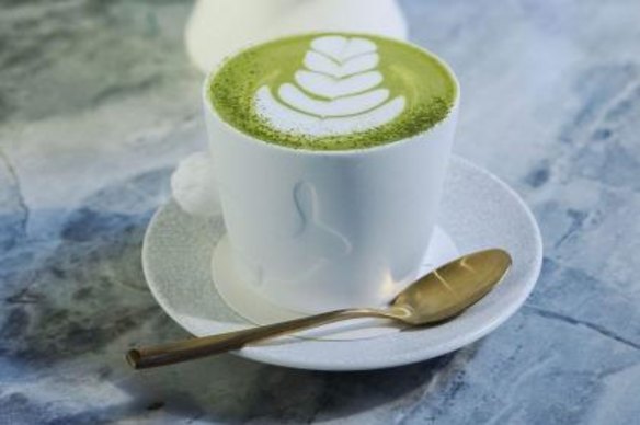 Matcha latte at Rabbit Hole Organic Tea Bar - where you can find plenty of wide-ranging brews.