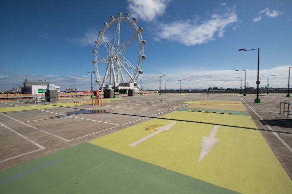 Docklands car park, Melbourne. April 3, 2020.

 “I was between jobs and stopped at the Docklands car park. While it’s never completely packed, on that day it looked like the beginning of the zombie apocalypse. I don’t normally like pictures without people but there’s something peaceful about the scene. Melbourne has been suffering massive growing pains for years and it’s now so much easier – and relaxing – to get around. – Jason South, a photographer for The Age, who has been photographing his home city since 1995.