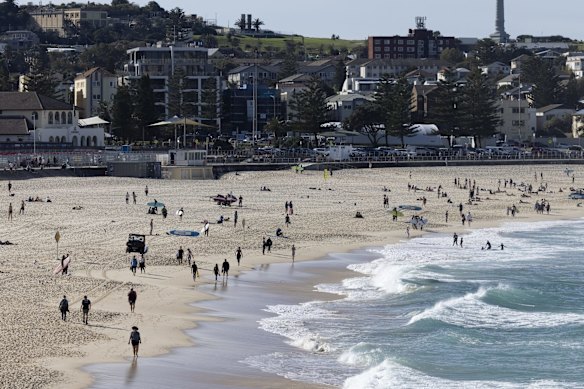 Bondi Beach on Saturday.