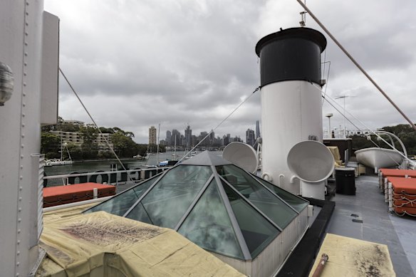 The South Steyne, moored at Berrys Bay, is still struggling to find a permanent home almost six years after it was forced to leave Darling Harbour.