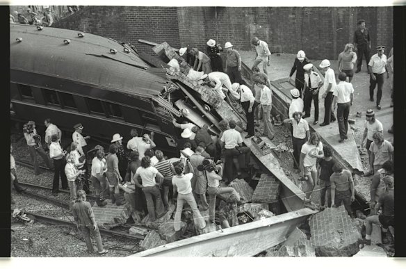 Granville train disaster Sydney, January 18, 1977.