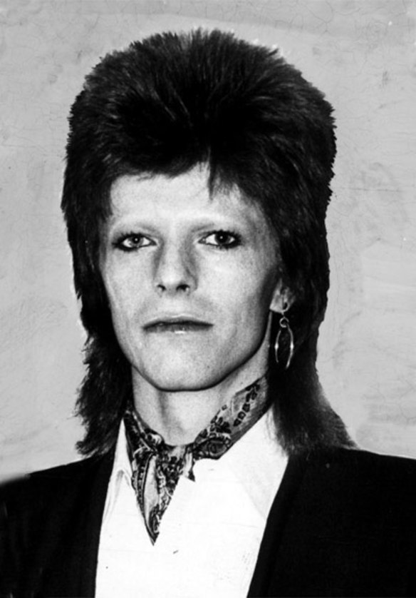 David Bowie at Rules Restaurant Maiden Lane in 1973.