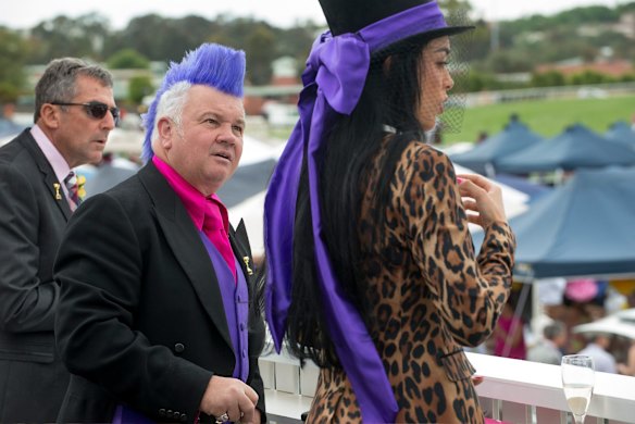 Geelong Mayor Darren Lyons in the Emirates marquee during Melbourne Cup day at Flemington Racecourse on November 4, 2014 in Melbourne, Australia. Photo: Jesse Marlow