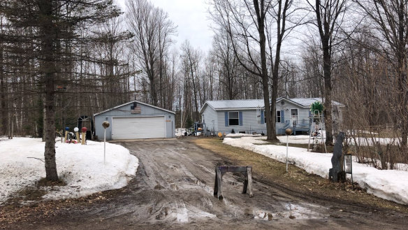 The house where Raymand Vannieuwenhoven lived in Lakewood, Wisconsin.