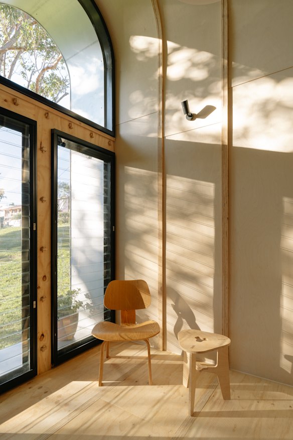 The home is made from a modular kit. 