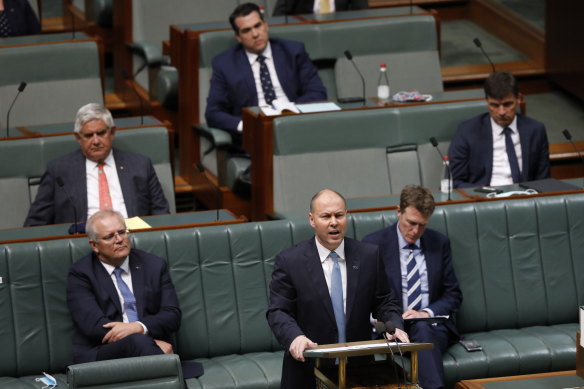 Josh Frydenberg hands down this year's budget in October. The budget office expects cumulative deficits caused by this year's recession of more than $1 trillion over the next decade.