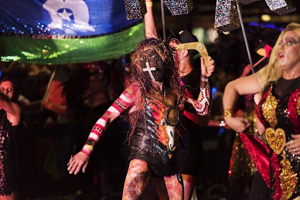 Scenes from the parade. Photo: James Brickwood